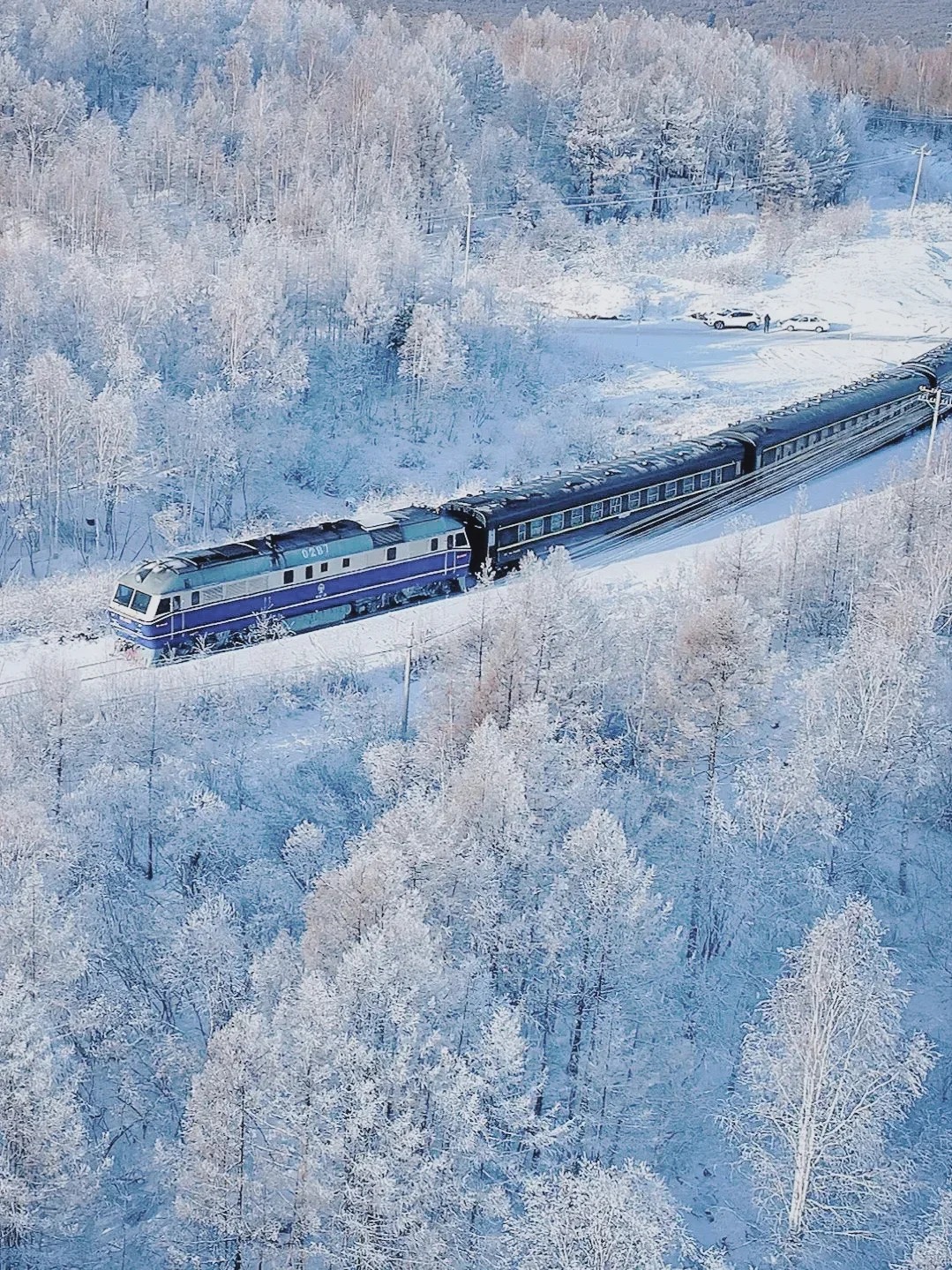 冬季限定雪国列车🚄穿越大兴安岭去漠河吧！